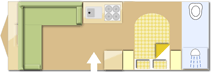 Alaria Ti 2019 caravans layout