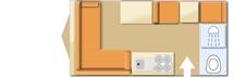 Xplore 304 SE 2020 caravans layout